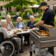 Holzkohlegrill - Profigrill aus Edelstahl Profistar - Modulbausatz